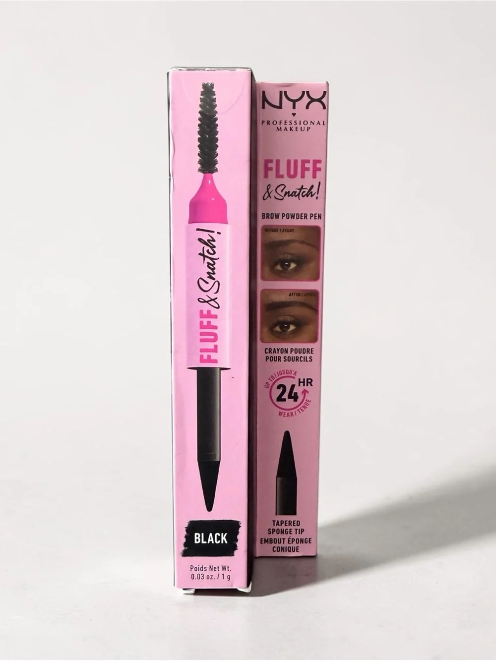 NYX Fluff & Snatch Brow Powder Pen - Black